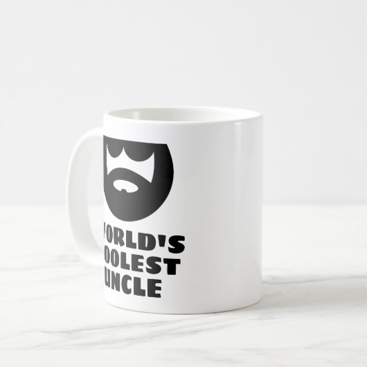 世界の叔父クールのコーおもしろいヒマグの贈り物 コーヒーマグカップ (正面左)