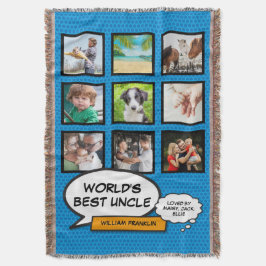 世界の叔父最高のおもしろいクールモダン漫画写真 スローブランケット