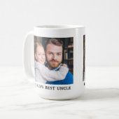 世界の叔父最高のの甥の写真 コーヒーマグカップ (正面左)