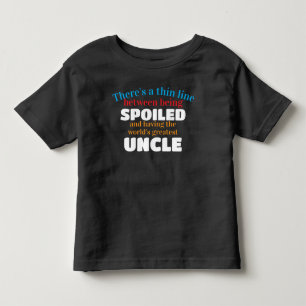 世界の叔父最高の対甘ベビー トドラーTシャツ