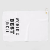 世界の叔父最高の ゴルフタオル (横)