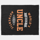 世界の叔父最高の フリースブランケット (正面(横))