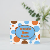 世界の叔父最高の ポストカード (スタンド正面)