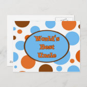 世界の叔父最高の ポストカード (正面/裏面)