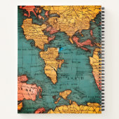 世界の古い地図エコフレンドリー ノートブック (裏面)