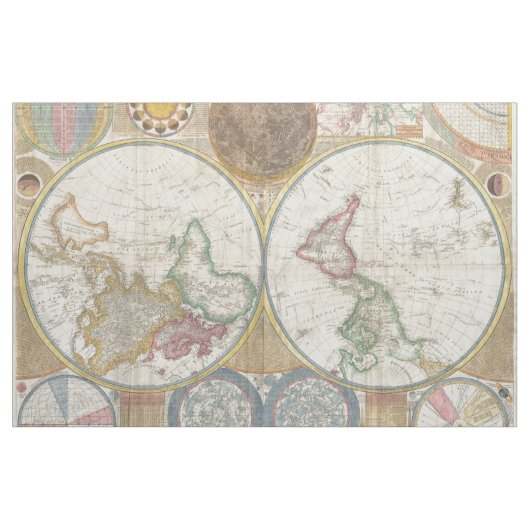 世界の古地図 ファブリック (ヤード)