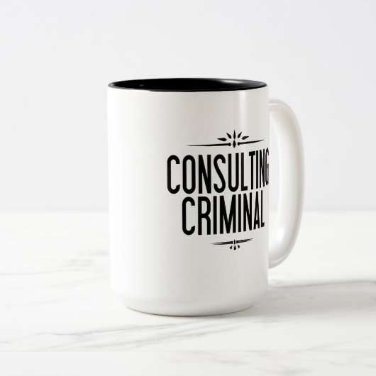 世界の唯一の相談の刑事マグ ツートーンマグカップ (正面右)
