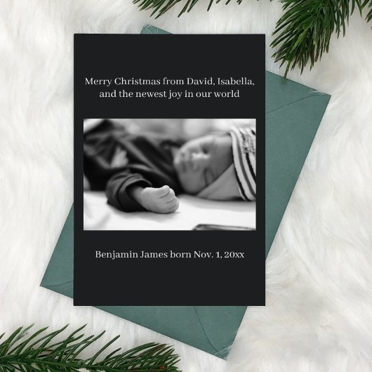 「世界の喜び」クリスマス生まれたばかりの発表 箔シーズンカード