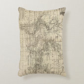 世界の図表 アクセントクッション (正面(垂直))