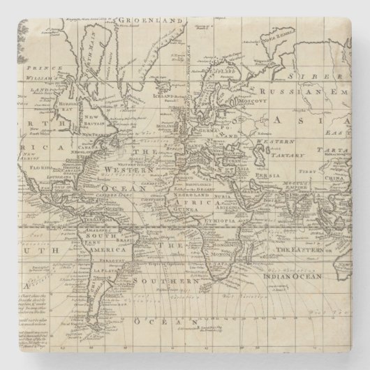 世界の図表 ストーンコースター (正面)