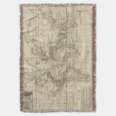 世界の図表 スローブランケット (正面縦)