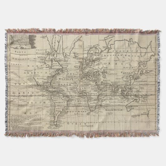 世界の図表 スローブランケット (正面)