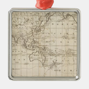 世界の図表 メタルオーナメント