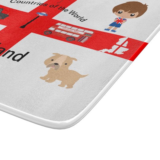 世界の国々 – イギリス2 カッティングボード (角)