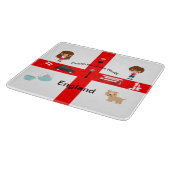 世界の国々 – イギリス2 カッティングボード (角)