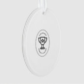 世界の国内最高ののパートナー オーナメント (正面)