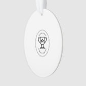 世界の国内最高ののパートナー オーナメント (正面)