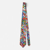 世界の国旗のタイ ネクタイ (正面)