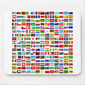 世界の国旗のマウスパッド マウスパッド