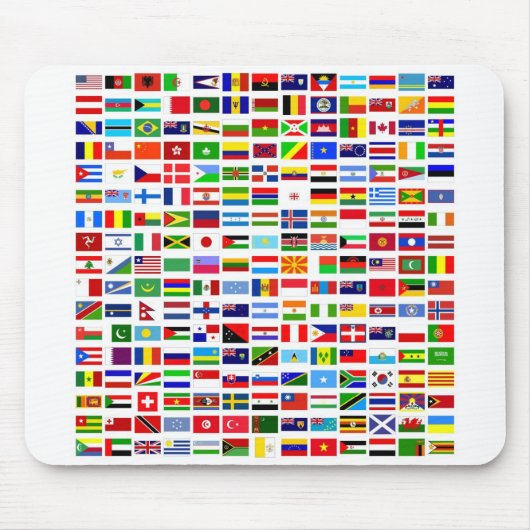 世界の国旗のマウスパッド マウスパッド (正面)