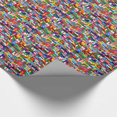 世界の国旗の包装紙 ラッピングペーパー (角)