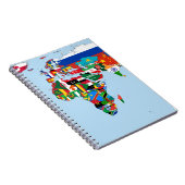 世界の国旗の地図2 ノートブック (右側)