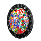 世界の国旗の投げ矢のボードゲーム旅行雄牛e ダーツボード (正面右)