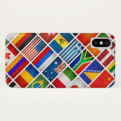 世界の国旗のIphone Xの場合 Case-Mate iPhoneケース (裏面(横))