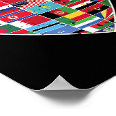 世界の国旗アースデイ ポスター (角)