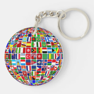 世界の国旗グローブ国際的, キーホルダー