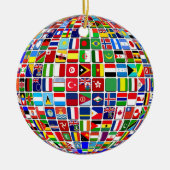 世界の国旗グローブ国際的, セラミックオーナメント (正面)