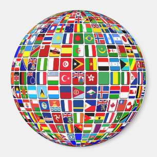 世界の国旗グローブ国際的, マグネット