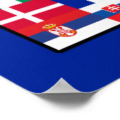 世界の国旗サッカー2010ポスター ポスター (角)