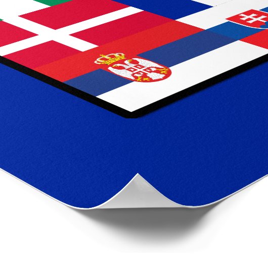 世界の国旗サッカー2010ポスター ポスター (角)