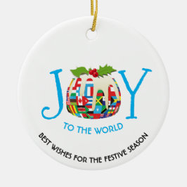 世界の国旗ジョーズザワールドフェスティバルプリン セラミックオーナメント