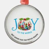 世界の国旗ジョーズザワールドフェスティバルプリン メタルオーナメント (正面)