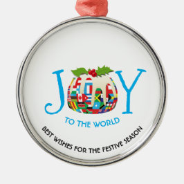 世界の国旗ジョーズザワールドフェスティバルプリン メタルオーナメント