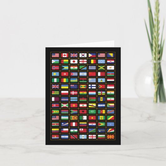 世界の国旗国際的 カード (正面)