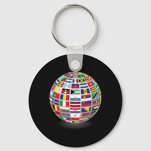 世界の国旗国際的 キーホルダー (正面)