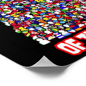 世界の国旗国際的 ポスター (角)