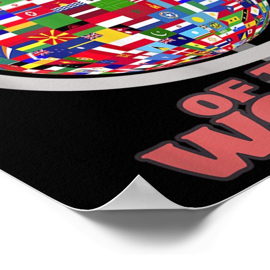 世界の国旗国際的 ポスター (角)