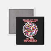 世界の国旗国際的 マグネット (正面/裏面)