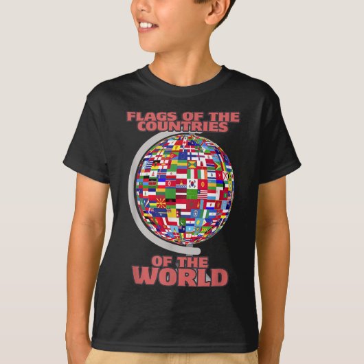 世界の国旗国際的 Tシャツ (正面)