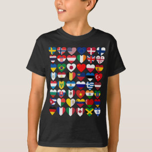 世界の国旗国際的 Tシャツ