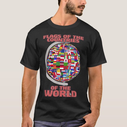 世界の国旗国際的 Tシャツ (正面)