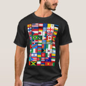 世界の国旗国際的 Tシャツ (正面)