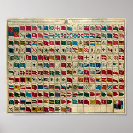 世界の国旗1784 ポスター