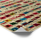 世界の国旗1784 ポスター (角)