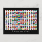 世界の国旗 – はがき (正面)