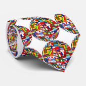 世界の国旗-イギリス、米国、イタリア語、南アフリカ共和国 ネクタイ (ロール)